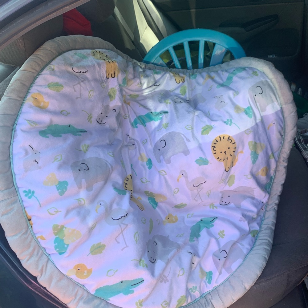 Plush playtime mat